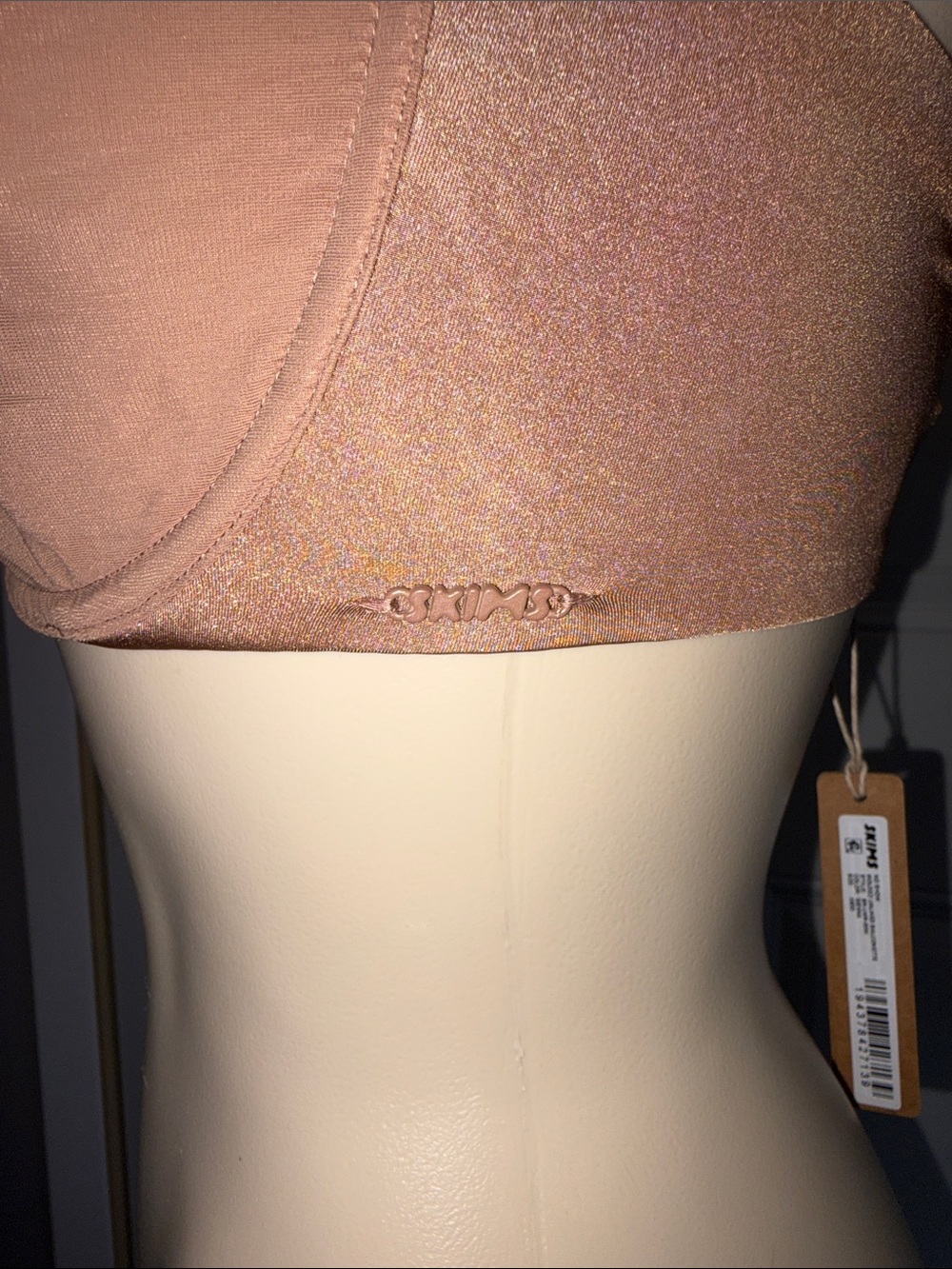 SKIMS No Show Molded Unlined Balconette Bra - Sienna - Picture 3 of 6